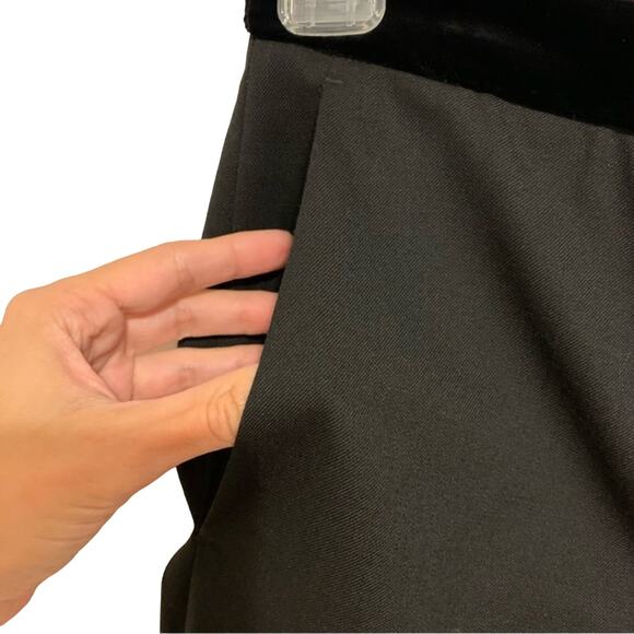 Sandro Black High Waist Straight Leg Pants size small - Picture 4 of 13